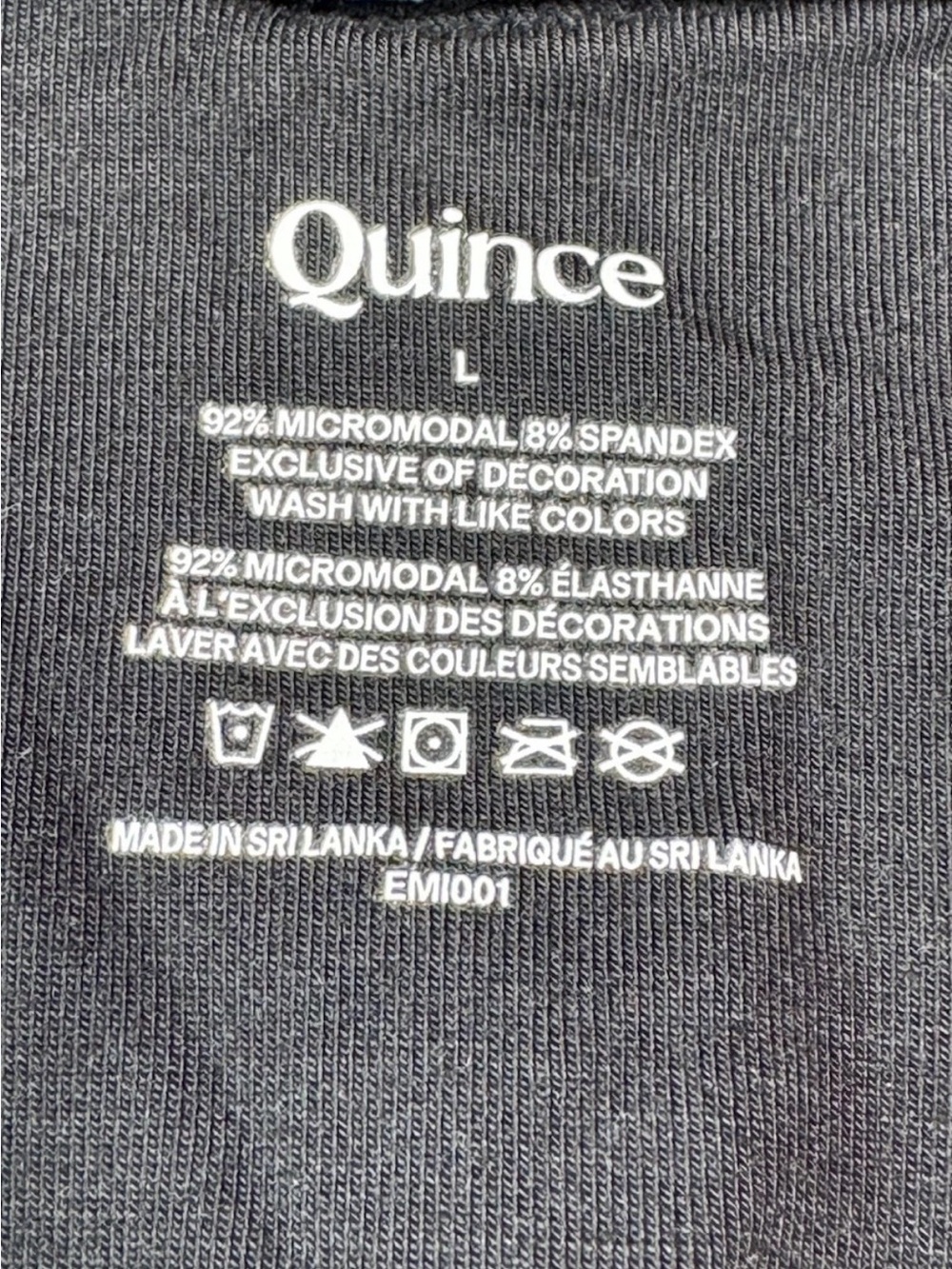 Quince Micromodal Ruched Bralette 2 Pack Black Size L NWT Wireless Stretch - Picture 3 of 8